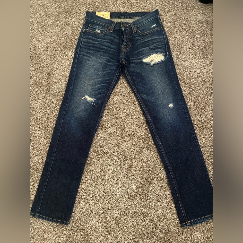 Hollister skinny blue jeans size 28x30